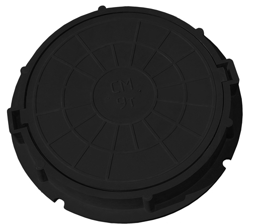 Люк полимер-песчаный Ду750 (9т) черный