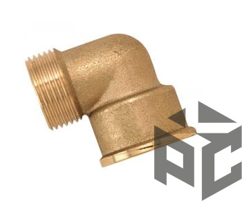 Уголок латунь ВР/НР Ду 15x20 (1/2"х3/4") от производителя "Рускон"