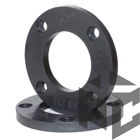 Фланец с полимерным покрытием Ду 100 (ПЭ 125) Ру 16 (2 мм) Техкомплект от производителя "Рускон"